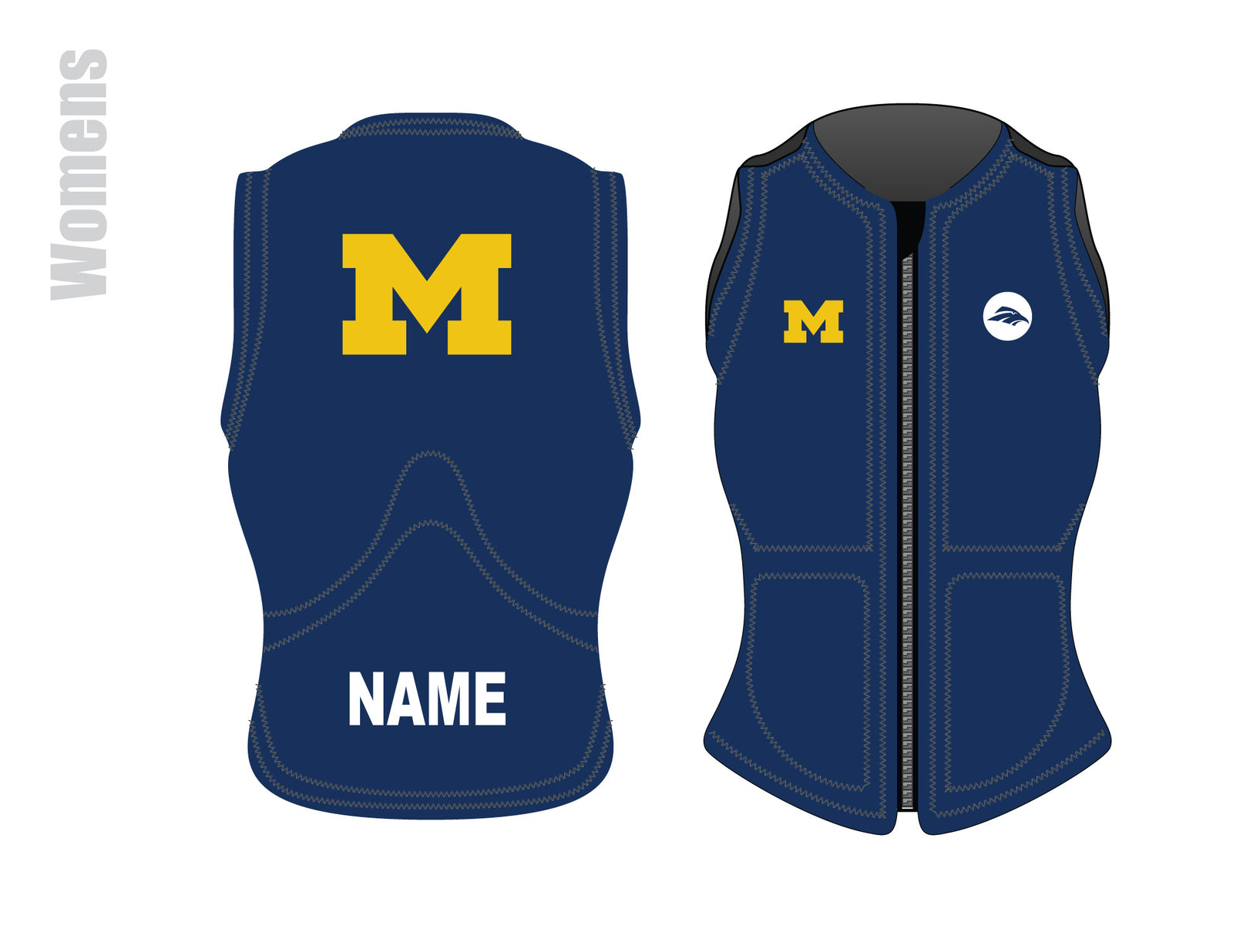 University of Michigan Womens Team Vest