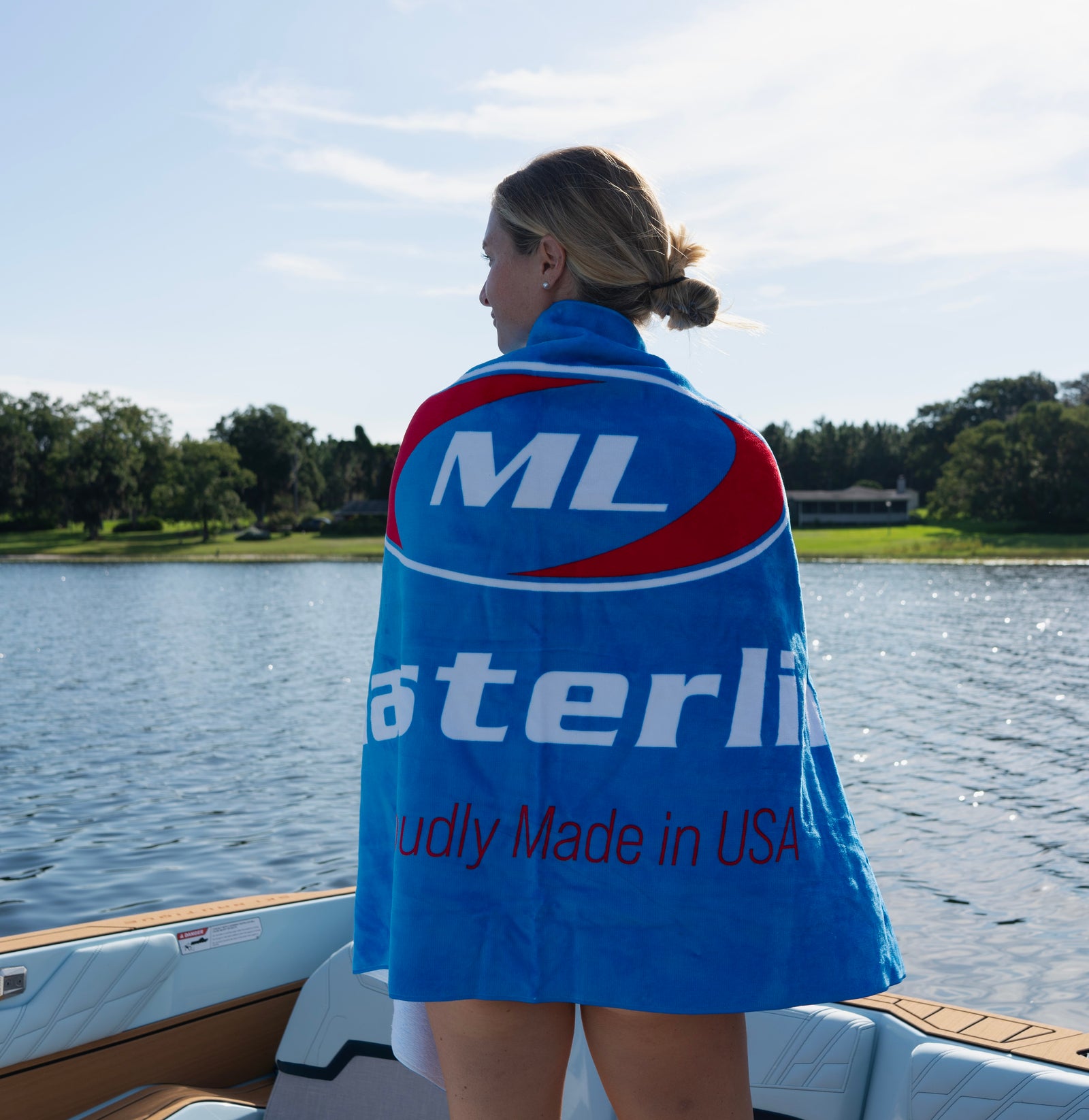 Team Masterline Logo Beach Towel - Blue