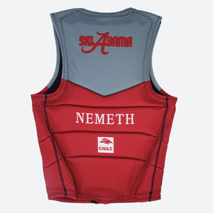 University of Alabama Mens Team Vest - Grey/Red