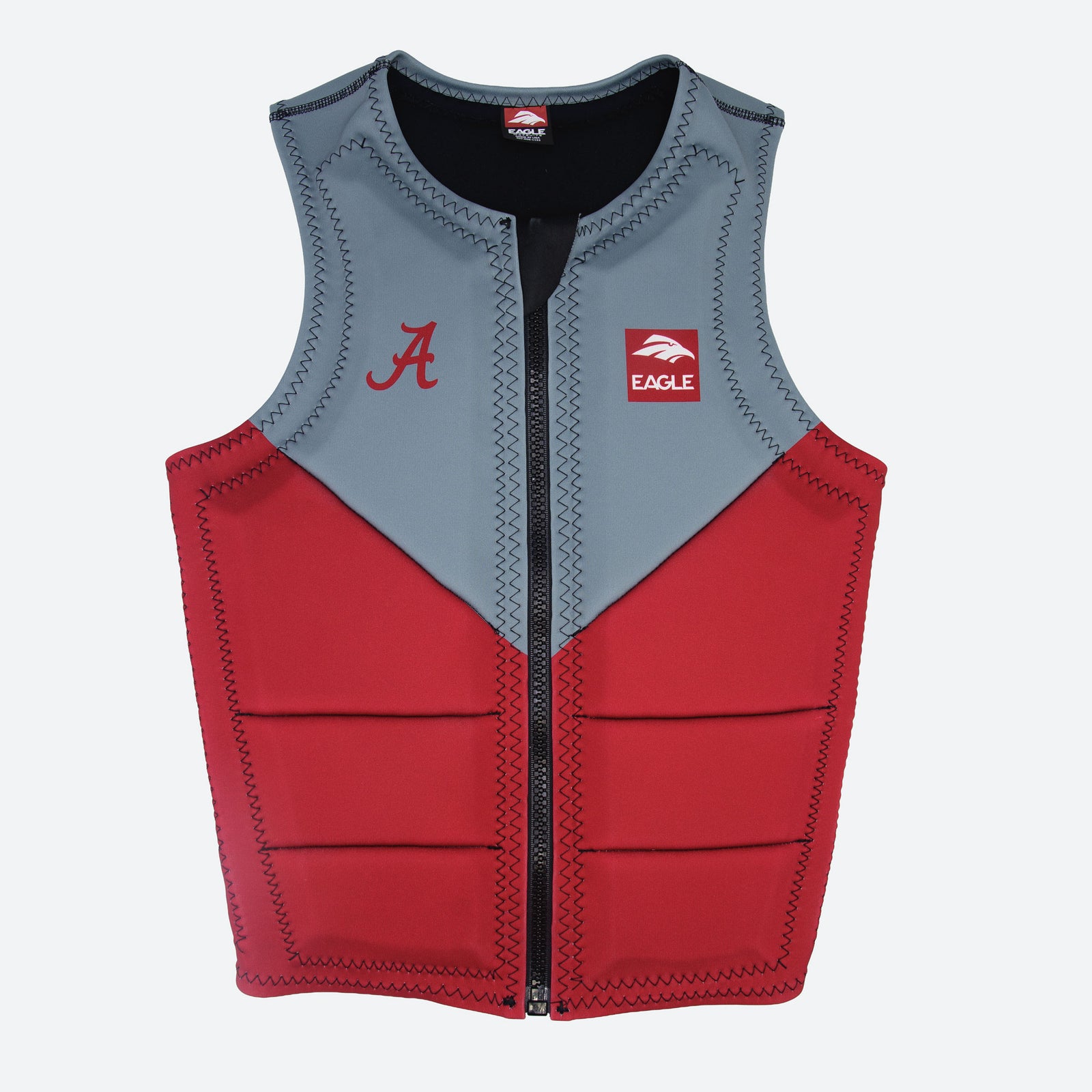 University of Alabama Mens Team Vest - Grey/Red
