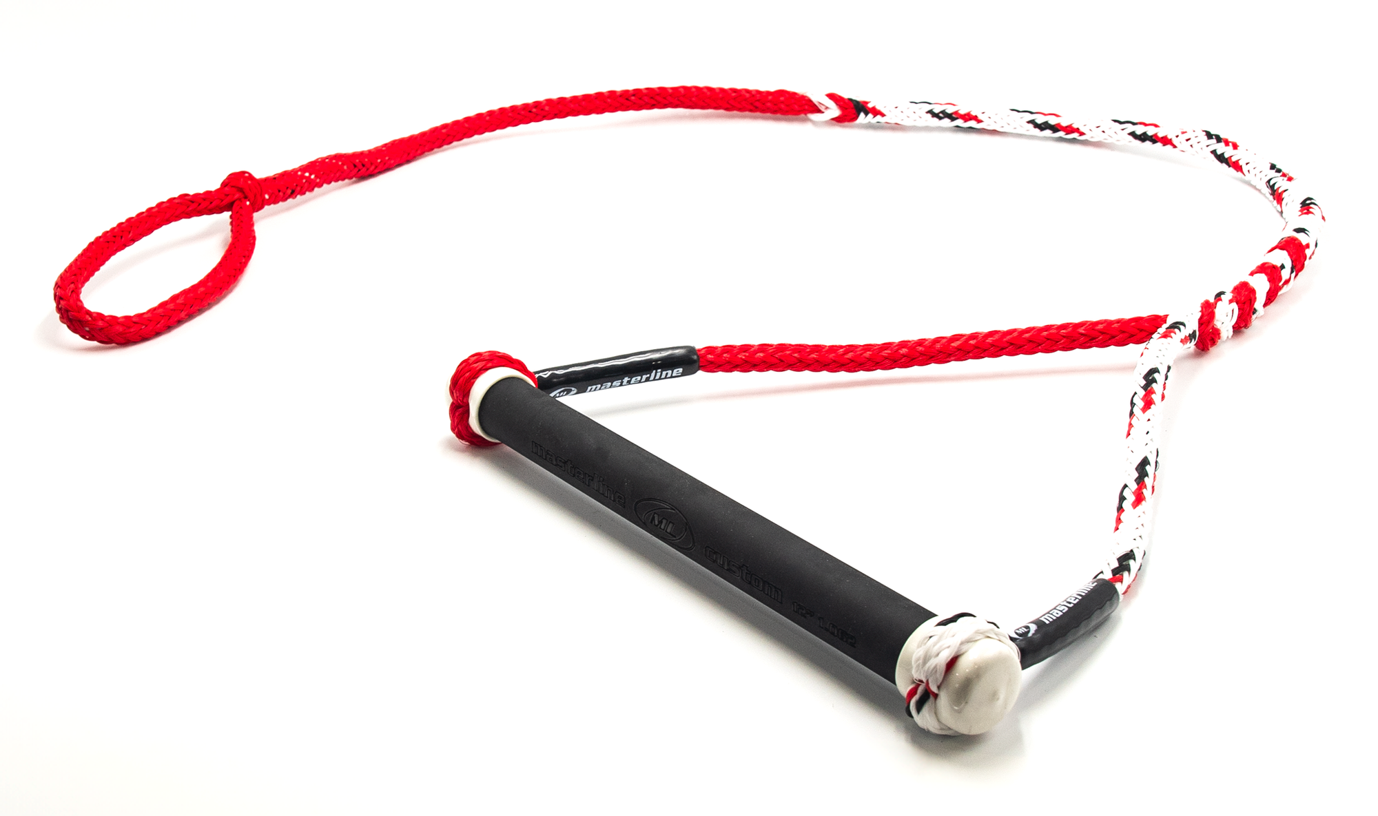 Masterline Custom Water Ski Handle - Red/Black/White