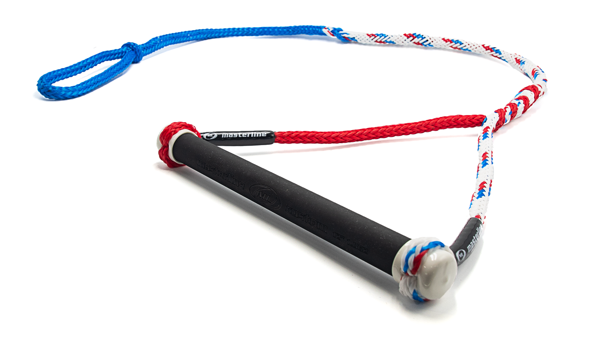 Masterline Custom Water Ski Handle - USA - Red/Royal Blue/ White