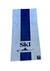 SKI Towel - Light Blue and Navy Stripe