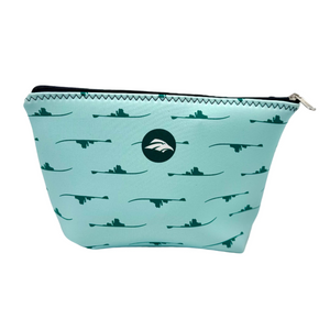SKI Zipper Pouch- Teal