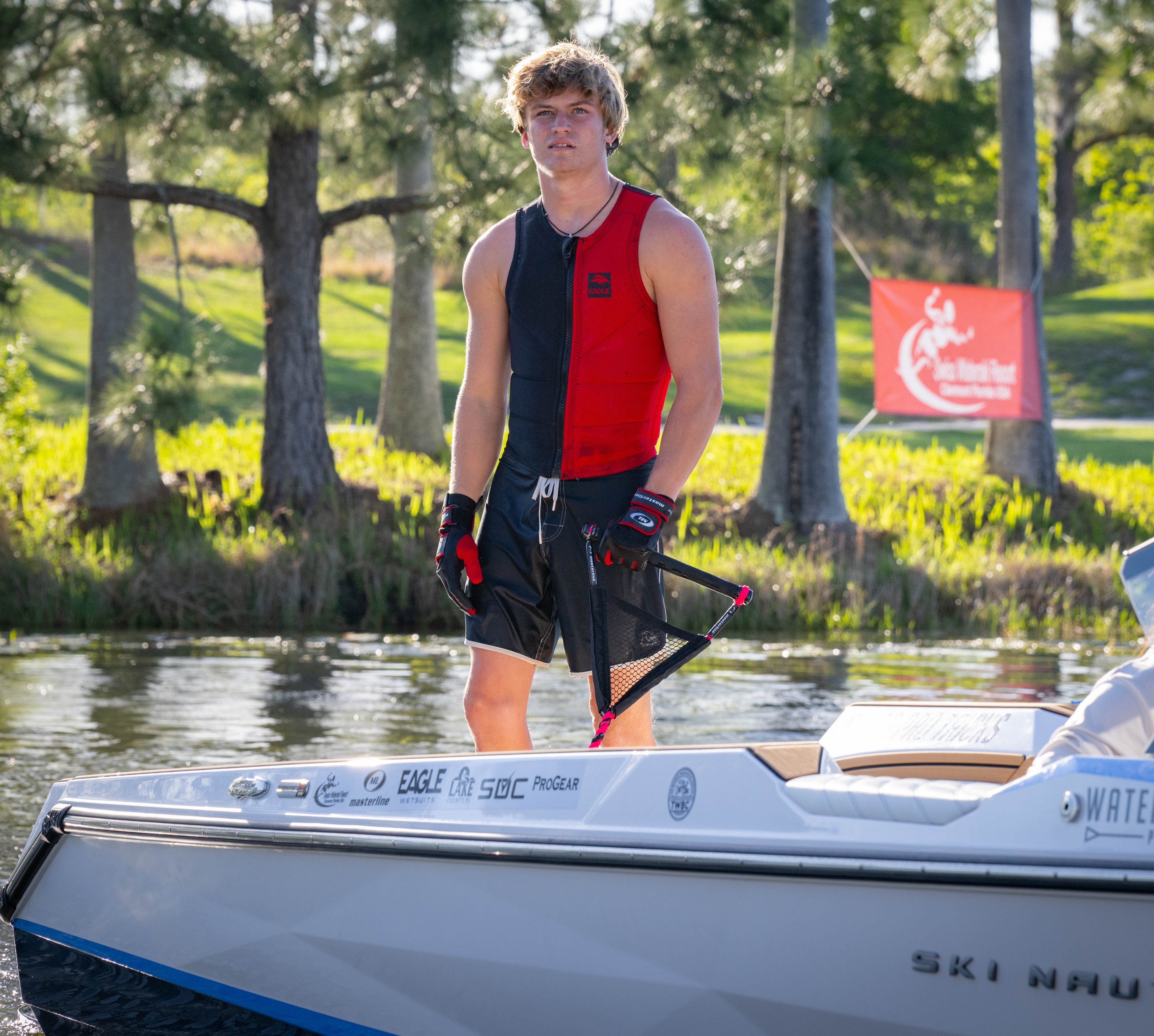 Eagle Men's Impact Water Ski, Wakeboard, Wakesurf Comp Vest - Navy