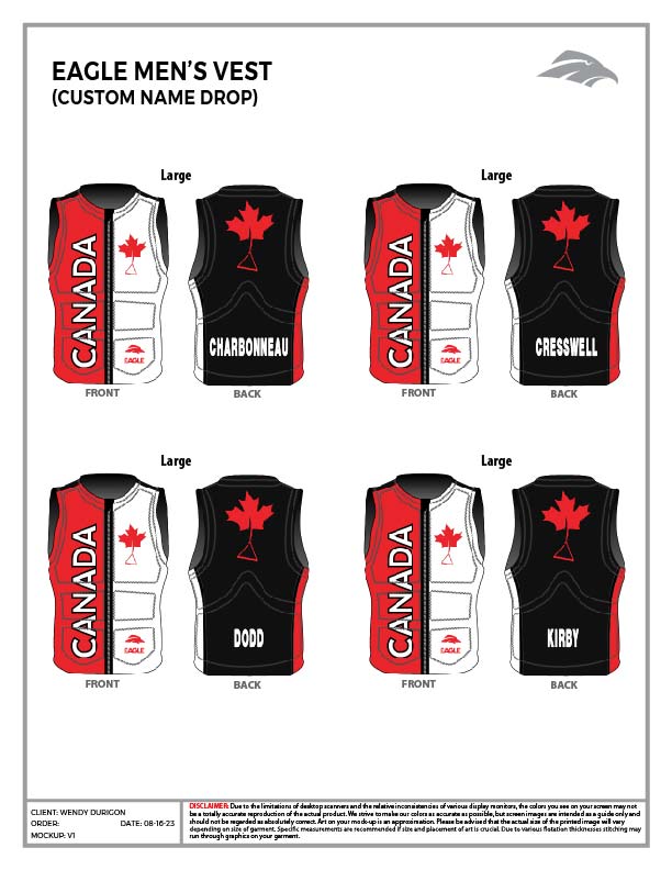 Canadian Team Vest - Woman