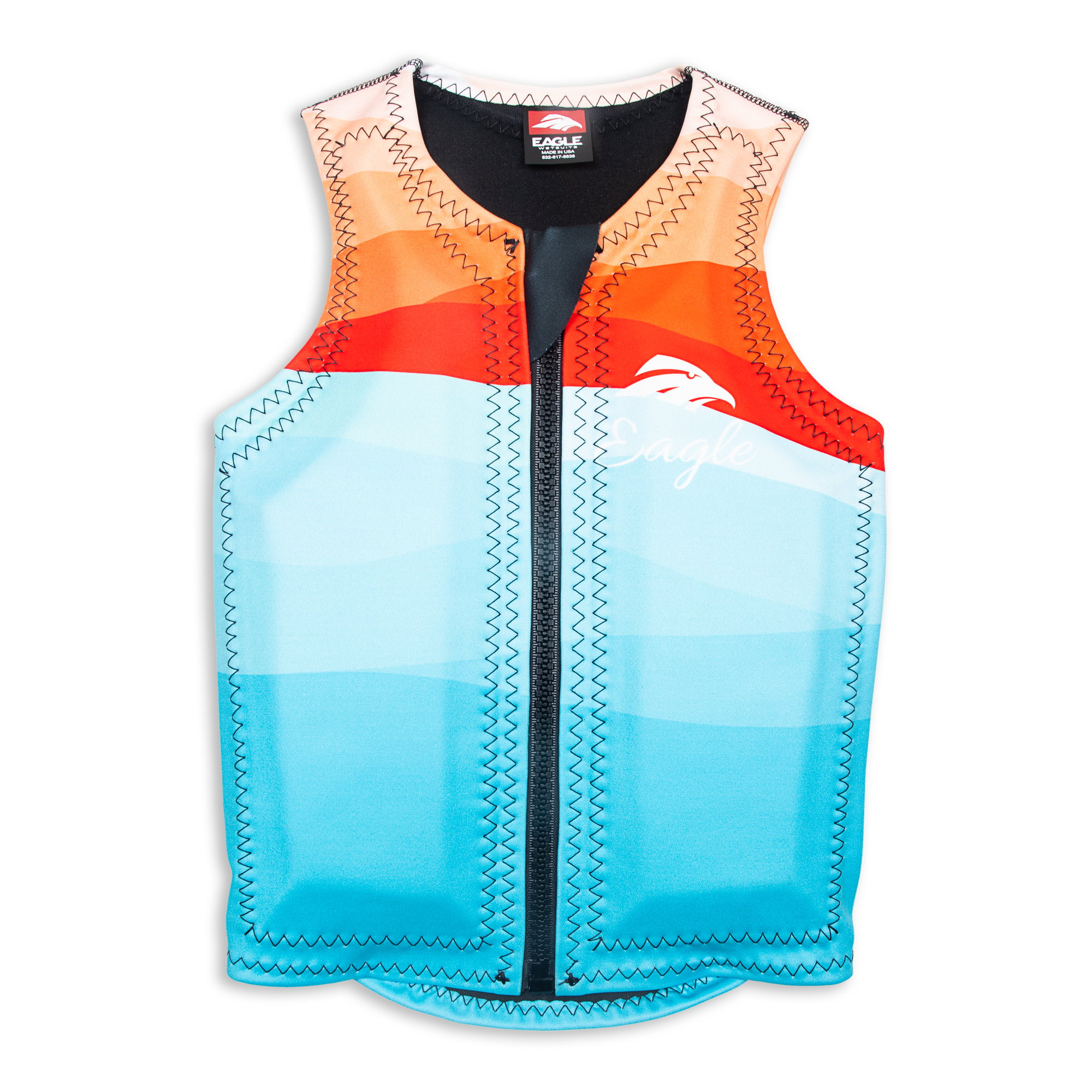 2023 Eagle Jr Sunrise Vest - Orange/Blue