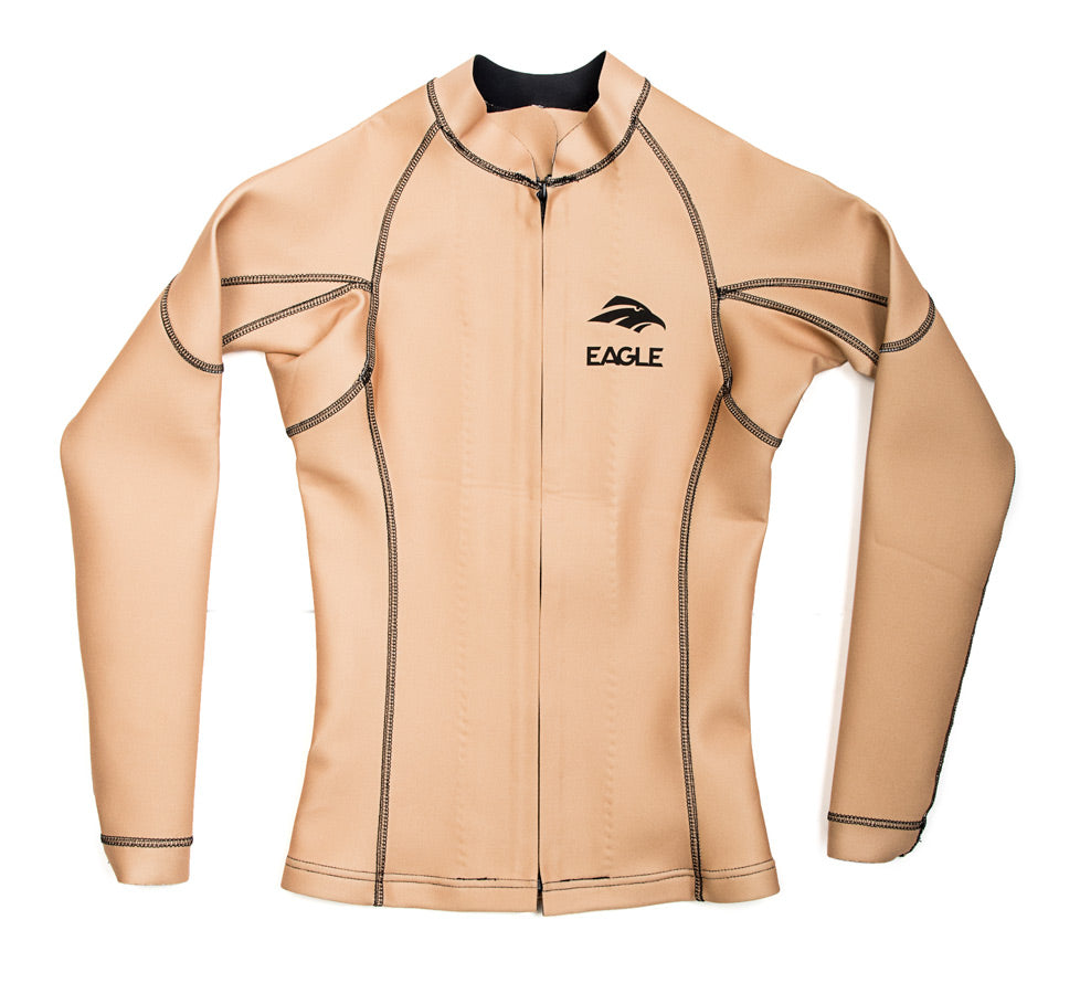 Eagle Womens FreeFlex Heater Shirt Front Zip - Nude Color